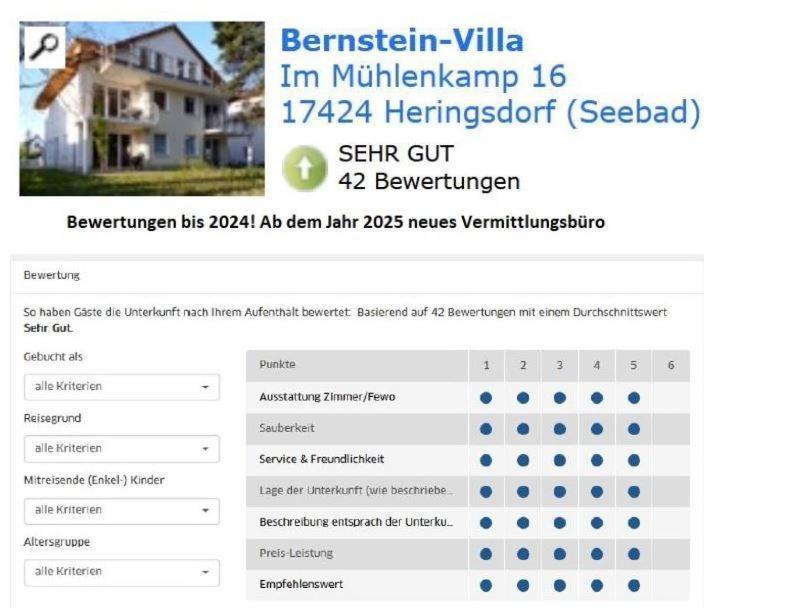 Bernstein-Villa Dg 3 Heringsdorf  Eksteriør billede